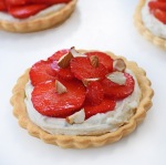 Photo of single strawberry tart